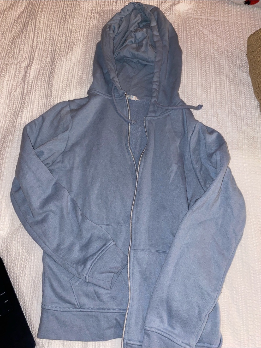 Primark Women's Light Blue Zip Hoodie